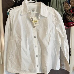 A New Day Elegant White Blouse